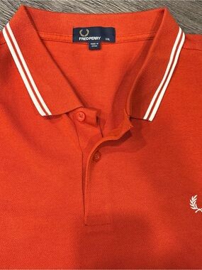 Fred Perry Orange Polo Shirt, Men’s XXL